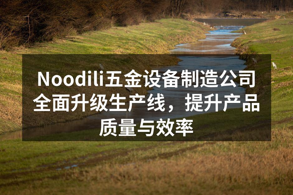 全新生产线设备投入使用