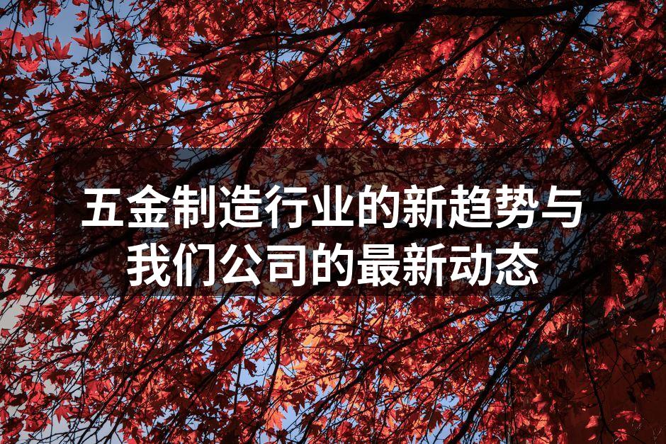五金制造新设备展示