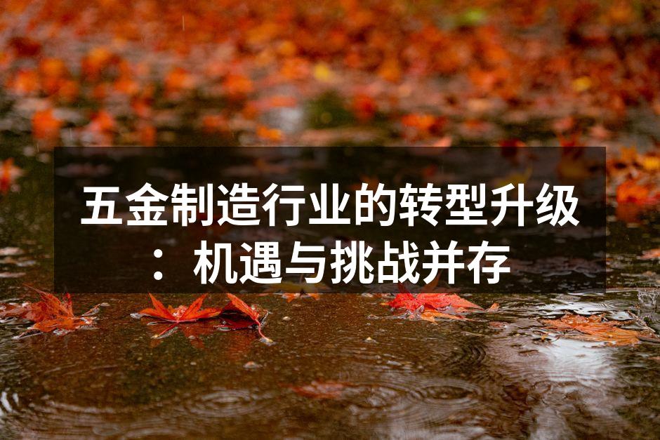 现代化的五金制造生产线